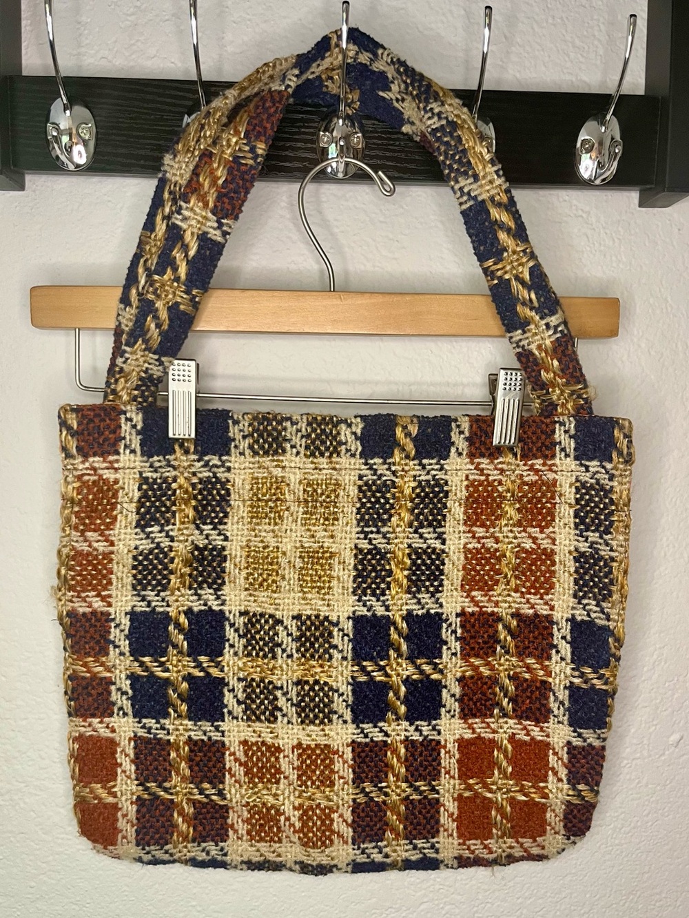 Slim Tweed Tote Bag